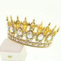 Women's Lady Queen Crown Alloy Rhinestone Plating Crown main image 4