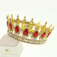 Women's Lady Queen Crown Alloy Rhinestone Plating Crown sku image 4