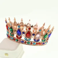 Women's Lady Queen Crown Alloy Rhinestone Plating Crown sku image 14