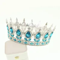 Women's Lady Queen Crown Alloy Rhinestone Plating Crown sku image 7