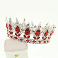 Women's Lady Queen Crown Alloy Rhinestone Plating Crown sku image 8