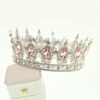Women's Lady Queen Crown Alloy Rhinestone Plating Crown sku image 11