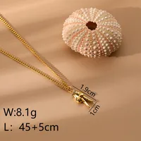 Copper 18K Gold Plated IG Style Simple Style Inlay Gesture Heart Shape Wings Zircon Pendant Necklace sku image 4