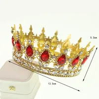 Women's Lady Queen Crown Alloy Rhinestone Plating Crown main image 5