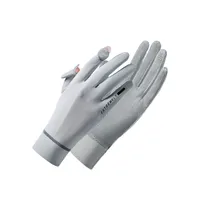 Zhao Dengsheng Sunscreen Gloves Women's Summer Outdoor Sports Non-slip Exposure Finger Touch Screen Flip Cover Ice Silk Thin Riding Gloves sku image 10