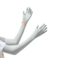 Zhao Dengsheng Sunscreen Gloves Women's Summer Outdoor Sports Non-slip Exposure Finger Touch Screen Flip Cover Ice Silk Thin Riding Gloves sku image 12