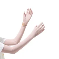 Zhao Dengsheng Sunscreen Gloves Women's Summer Outdoor Sports Non-slip Exposure Finger Touch Screen Flip Cover Ice Silk Thin Riding Gloves sku image 15
