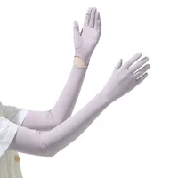 Zhao Dengsheng Sunscreen Gloves Women's Summer Outdoor Sports Non-slip Exposure Finger Touch Screen Flip Cover Ice Silk Thin Riding Gloves sku image 24