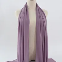 132 Colors In Stock Solid Color 148S Full Scarf Baotou Scarf Pearl Chiffon Bubble Scarf Chiffon Beads Ethnic Headscarf sku image 3