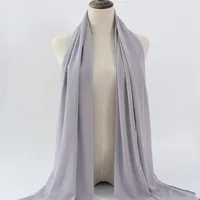 132 Colors In Stock Solid Color 148S Full Scarf Baotou Scarf Pearl Chiffon Bubble Scarf Chiffon Beads Ethnic Headscarf sku image 2