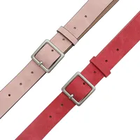 Elegant Simple Style Classic Style Solid Color Pu Leather Alloy Women's Leather Belts main image 2