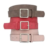 Elegant Simple Style Classic Style Solid Color Pu Leather Alloy Women's Leather Belts main image 5
