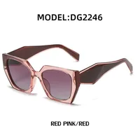 New Fashion Cat Eye Wide Glasses Female Wholesale Uv Protection Sunglasses sku image 11