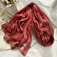 Women's Chinoiserie Ethnic Style Stripe Artificial Cotton  Silk Nylon Silk Scarf sku image 12