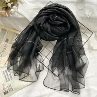 Women's Chinoiserie Ethnic Style Stripe Artificial Cotton  Silk Nylon Silk Scarf sku image 16