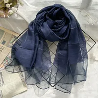 Women's Chinoiserie Ethnic Style Stripe Artificial Cotton  Silk Nylon Silk Scarf sku image 18