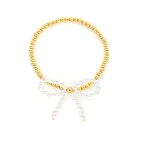 Simple Style Classic Style Bow Knot Imitation Pearl Copper Wholesale Bracelets sku image 2