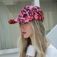 Women's Adults Vacation Simple Style Classic Style Tie Dye Color Block Curved Eaves Baseball Cap main image 1