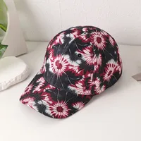 Women's Adults Vacation Simple Style Classic Style Tie Dye Color Block Curved Eaves Baseball Cap main image 5