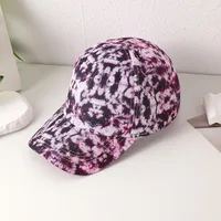 Women's Adults Vacation Simple Style Classic Style Tie Dye Color Block Curved Eaves Baseball Cap main image 3