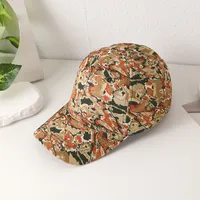 Women's Adults Vacation Simple Style Classic Style Tie Dye Color Block Curved Eaves Baseball Cap main image 2