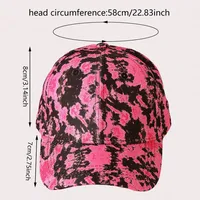 Women's Adults Vacation Simple Style Classic Style Tie Dye Color Block Curved Eaves Baseball Cap main image 9