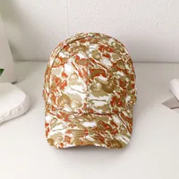 Women's Adults Vacation Simple Style Classic Style Tie Dye Color Block Curved Eaves Baseball Cap sku image 3