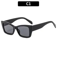 Casual Streetwear Leopard Ac Square Full Frame Women's Sunglasses sku image 1