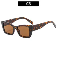 Casual Streetwear Leopard Ac Square Full Frame Women's Sunglasses sku image 5