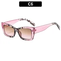 Casual Streetwear Leopard Ac Square Full Frame Women's Sunglasses sku image 2