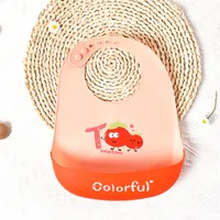 Casual Cute Cartoon Flower Silica Gel Burp Cloths Bib Baby Accessories sku image 6