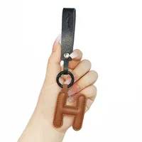 Cute Letter Pu Leather Women's Keychain sku image 15