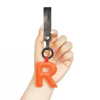 Cute Letter Pu Leather Women's Keychain sku image 7