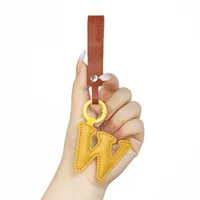 Cute Letter Pu Leather Women's Keychain sku image 23