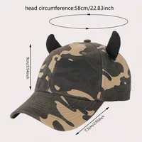 Unisex Casual Vintage Style Simple Style Camouflage Curved Eaves Baseball Cap main image 5