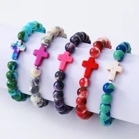 Casual Original Design Retro Cross Artificial Crystal Wholesale Bracelets main image 1