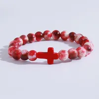 Casual Original Design Retro Cross Artificial Crystal Wholesale Bracelets sku image 2
