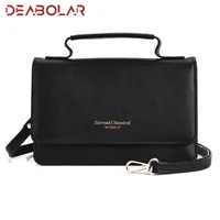 Women's Small Pu Leather Letter Elegant Square Flip Cover Square Bag sku image 3