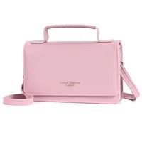 Women's Small Pu Leather Letter Elegant Square Flip Cover Square Bag sku image 5