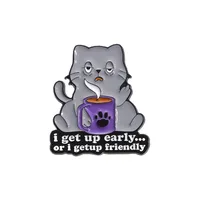 Cartoon Style Cute Cartoon Cat Alloy Plating Women's Brooches sku image 27