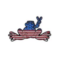 Cartoon Style Cute Animal Cartoon Frog Alloy Stamping Stoving Varnish Plating Unisex Cartoon Pinback Badge Brooches Collar Pin sku image 49