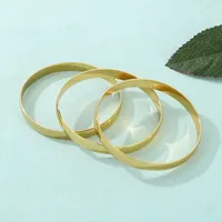 Simple Style Classic Style Solid Color 304 Stainless Steel Bangle In Bulk main image 4