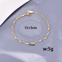 IG Style Simple Style Solid Color Titanium Steel 18K Gold Plated Bracelets In Bulk main image 5
