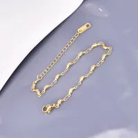 IG Style Simple Style Solid Color Titanium Steel 18K Gold Plated Bracelets In Bulk main image 6