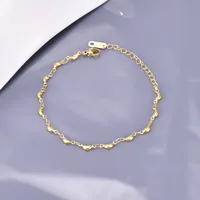 IG Style Simple Style Solid Color Titanium Steel 18K Gold Plated Bracelets In Bulk main image 2