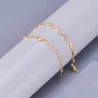 IG Style Simple Style Solid Color Titanium Steel 18K Gold Plated Bracelets In Bulk main image 3