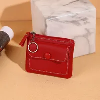 Women's Solid Color Pu Leather Zipper Wallets main image 2