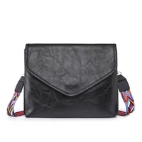 Women's Medium Pu Leather Solid Color Basic Classic Style Square Flip Cover Crossbody Bag main image 8