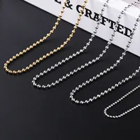 10 Strands/Package 450mm 600mm 304 Stainless Steel Gold Plated Ball Solid Color Polished Semi-Finished Necklace Chain main image 1
