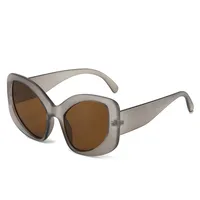 Hip-Hop Streetwear Solid Color Pc Special-Shaped Mirror Full Frame Women's Sunglasses sku image 6